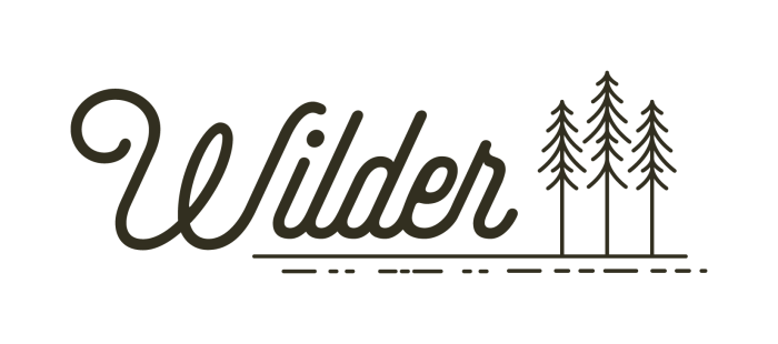 wilder logo with trees and the word wilder at The Wilder